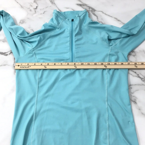 Cloudveil Blue Quarter Zip Pullover Activewear Top - Picture 10 of 13